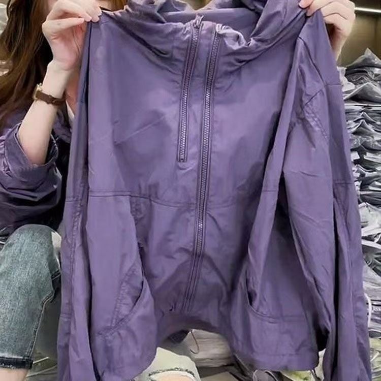2025 Summer Women's UV Protection Hooded Lightweight Windbreaker Jacket - Image 4