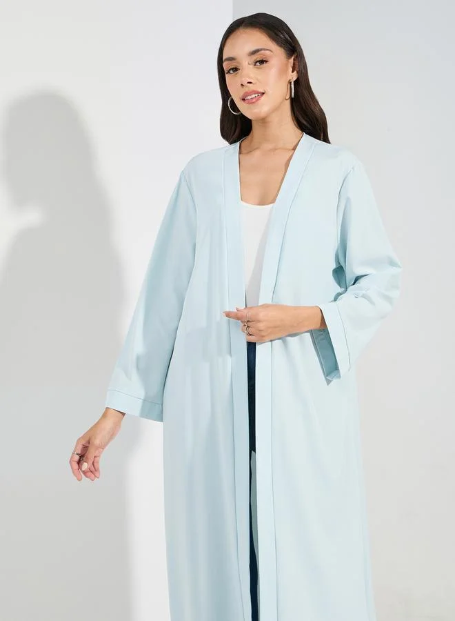 Styli Regular Fit Maxi Plain Kimono