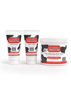 Udderly Smooth UDDERLY SMOOTH NonGreasy Hand and Body Moisturizer Cream Bundle 1 Kit, 3 Count  - Image 1