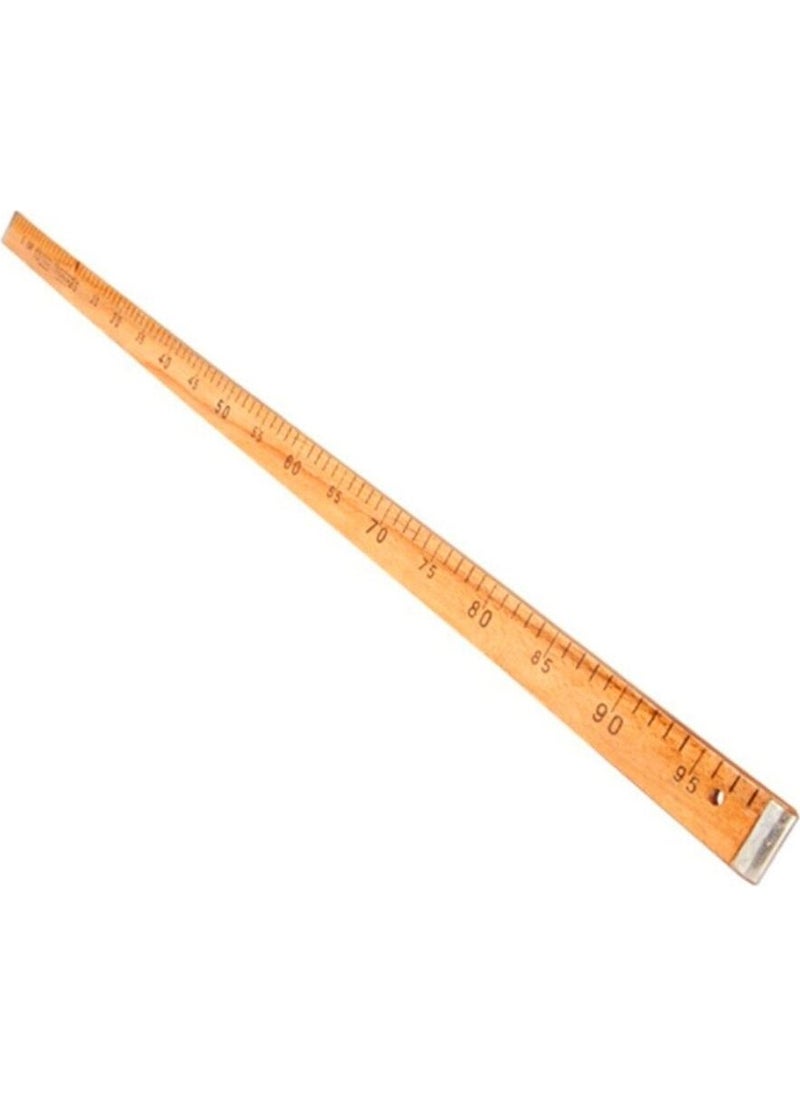 EC Shop Jokeyambalaj Quality (Tsek) Approved Wooden Textile Ruler (Front / Back Side 100CM)  - Image 1
