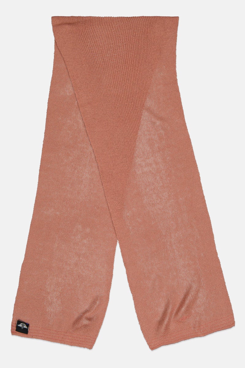 DOCKERS Women Embroidered Logo Scarf, Pink - Image 1
