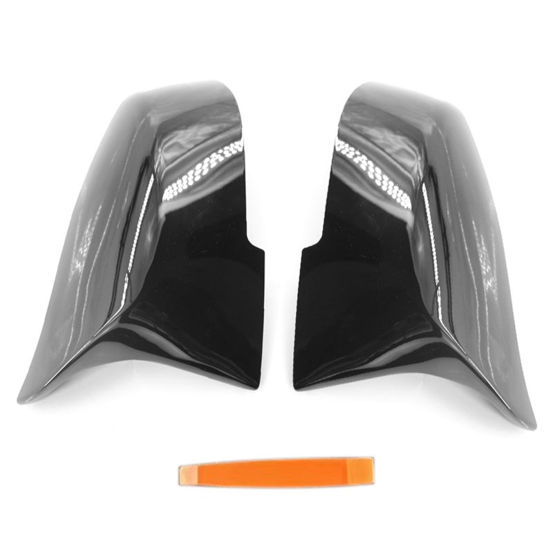 Side Mirror Covers: ABS Material High-Gloss Racing Design - Scratch Protection Precise Fit for BMW 3/4 Series Automotive Upgrade - Image 1