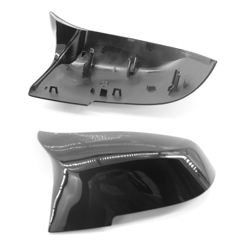 Side Mirror Covers: ABS Material High-Gloss Racing Design - Scratch Protection Precise Fit for BMW 3/4 Series Automotive Upgrade - Image 5