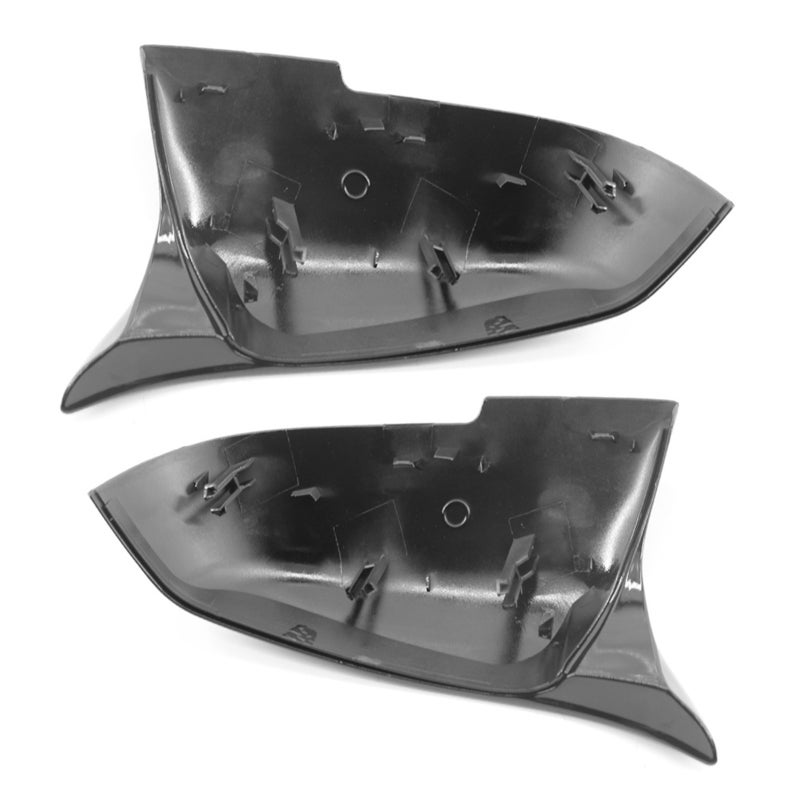 Side Mirror Covers: ABS Material High-Gloss Racing Design - Scratch Protection Precise Fit for BMW 3/4 Series Automotive Upgrade - Image 4