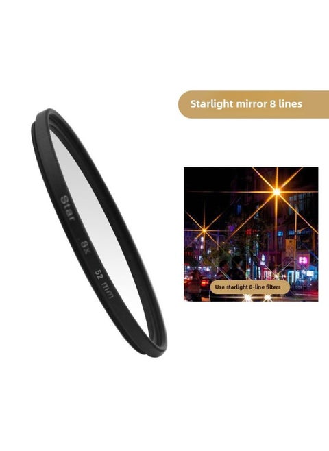Luxury Leather Filter Shell For Apple For Iphone 15 Pro Max Photography Lens Package Cpl Filter Lightweight Elegant Style Compatible With 24731020116-Color:8-line Starlight Mirror [52mm]]