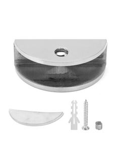 Thoraya HalfRound Glass Clip Fixing Bathroom Glass Clamp Holder Bracket for Bathroom 812mm Glass  - Image 1