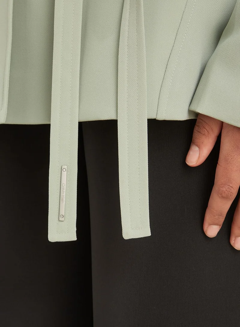 CALVIN KLEIN Belted Pocket Detail Blazer