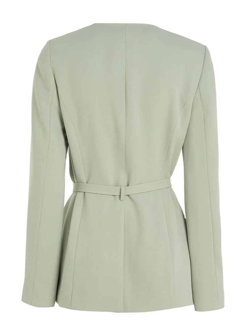 CALVIN KLEIN Belted Pocket Detail Blazer