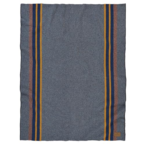 Pendleton Yakima Throw 54 x 66 Wool Cotton Soft and Durable Wool Throw for Home and Travel Lake