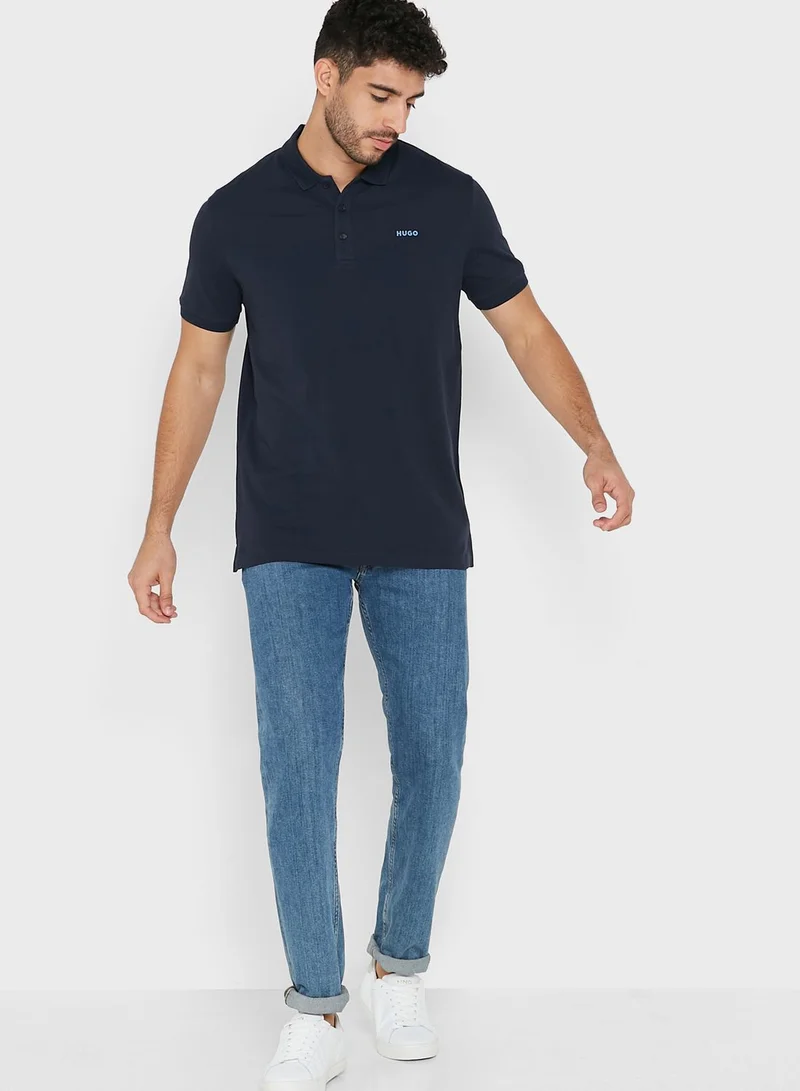 HUGO Embroidered Logo Polo