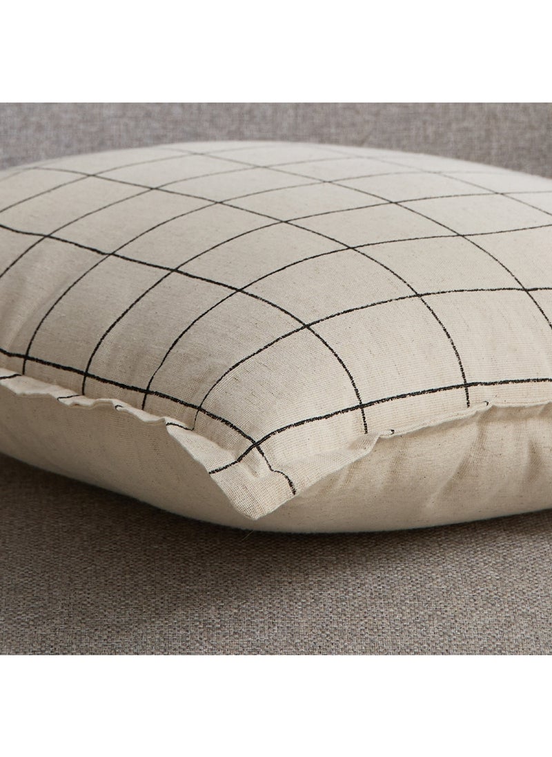 Home Box - Noir Check Filled Cushion 45 x 45 cm - Image 1