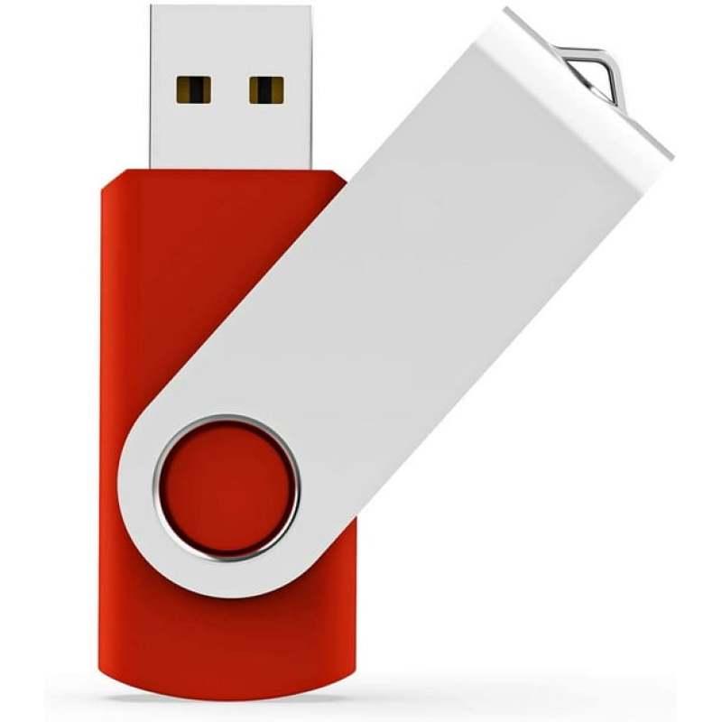 32GB USB 2.0 portable flash drive, rotating U disk, high-speed 1 USB stick with 10 lanyards (random color) - Image 3