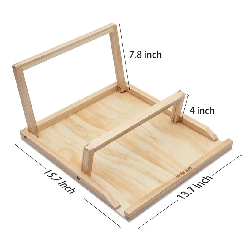 LAVIEVERT Jigsaw Puzzle Easel Bracket, Wooden Puzzle Holder Stand with 2 Adjustable Tilt Angles for 1000 / 1500 Pieces Puzzle Board - Comes with No Puzzle Board - Image 3