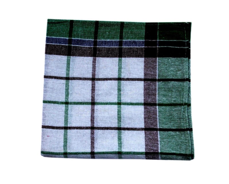 Space Fly 100 Cotton Multipurpose Kitchen Napkin and Cleaning in Multi Color Striped Set of 10 Size20X20inch Checkered - Image 5
