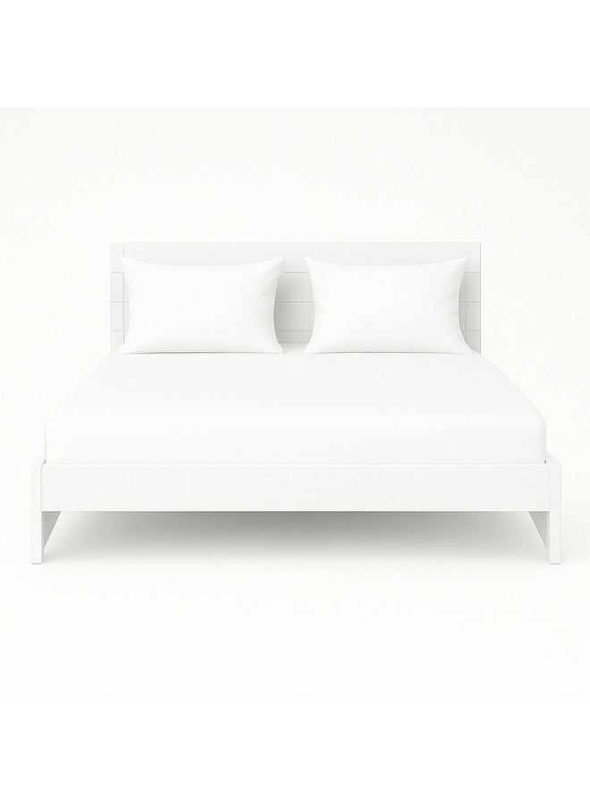 3-Piece King Size Fitted Sheet Set - 1 Fitted Sheet (200x200+30cm) & 2 Pillowcases (50x75 cm) - Image 1