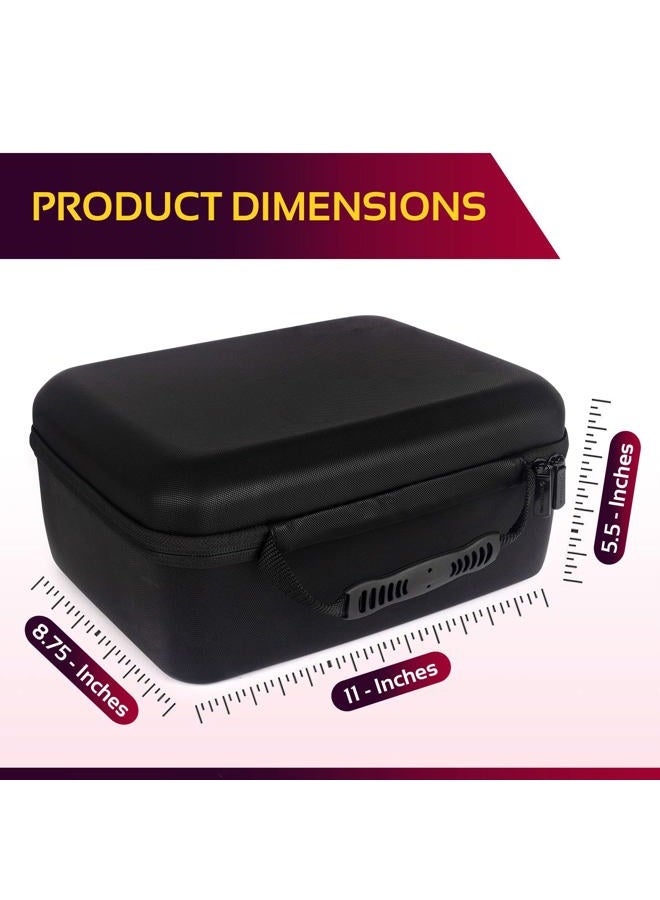 Caseling Protective Hard Case With Customizable Foam. 11 Inch Lightweight Hard Shell Case for Electronics, Cosmetic, Makeup & More – 11 x 9 x 5.5 Inches - Image 2