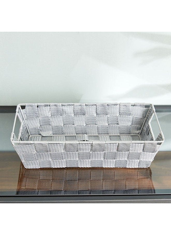 Home Box - Strap Textured Basket 8.5 x 16.5 x 32 cm - Image 1