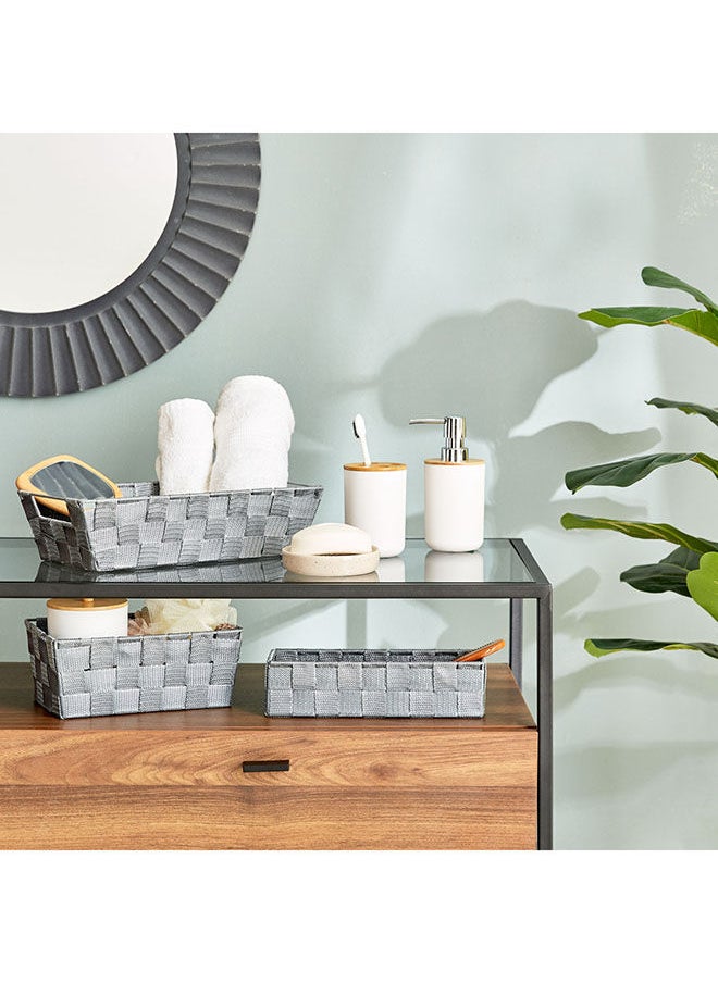 Home Box - Strap Textured Basket 8.5 x 16.5 x 32 cm - Image 1