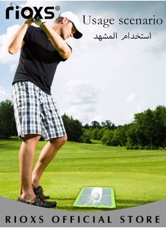 RIOXS Golf Training Mat for Swing Detection Hitting Analyse Swing Paths and Striking Positions Golf Practice Mat Golf Training Aids for Indoor and Outdoor  - Image 3
