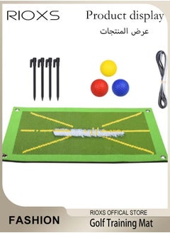 RIOXS Golf Training Mat for Swing Detection Hitting Analyse Swing Paths and Striking Positions Golf Practice Mat Golf Training Aids for Indoor and Outdoor  - Image 1