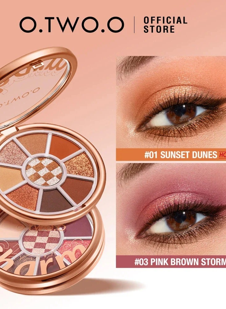 OTWOO EYESHADOW PALETTE (#3, PINK BROWN STORM) - Image 1