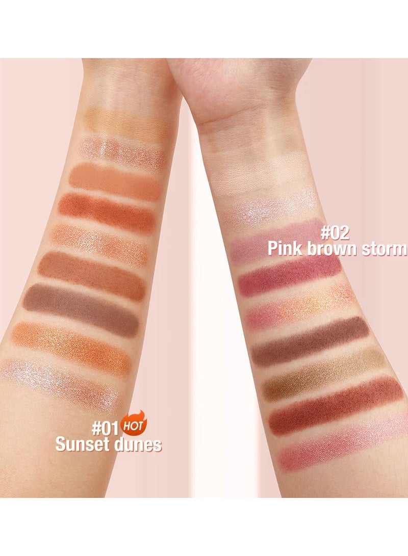 OTWOO EYESHADOW PALETTE (#3, PINK BROWN STORM) - Image 5