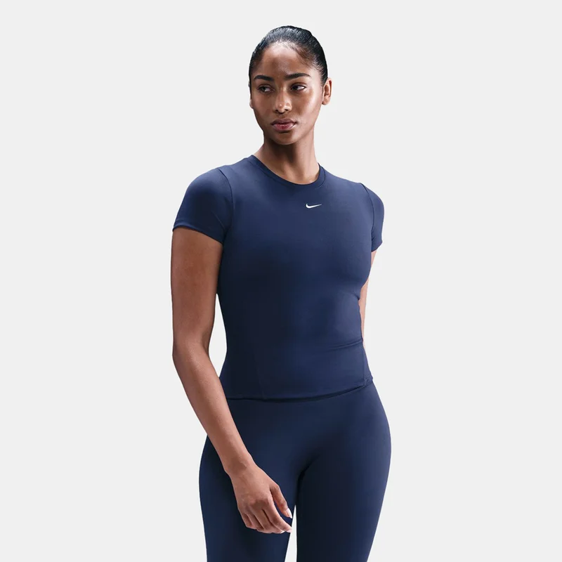 Nike Blue Women's One Fitted Dri-FIT Training Top for Women | Best Price UAE