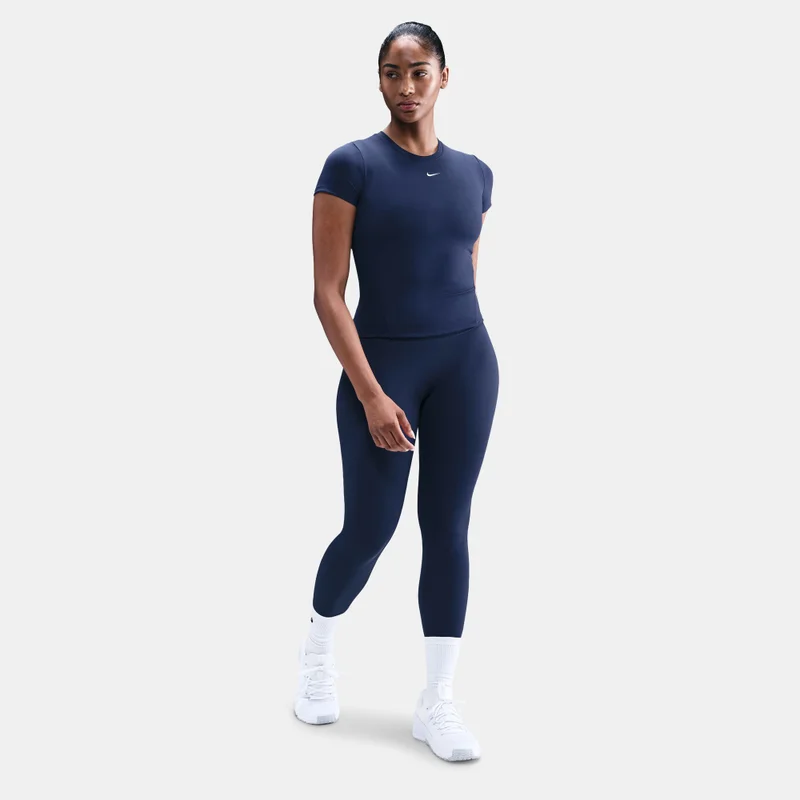Nike Blue Women's One Fitted Dri-FIT Training Top for Women | Best Price UAE