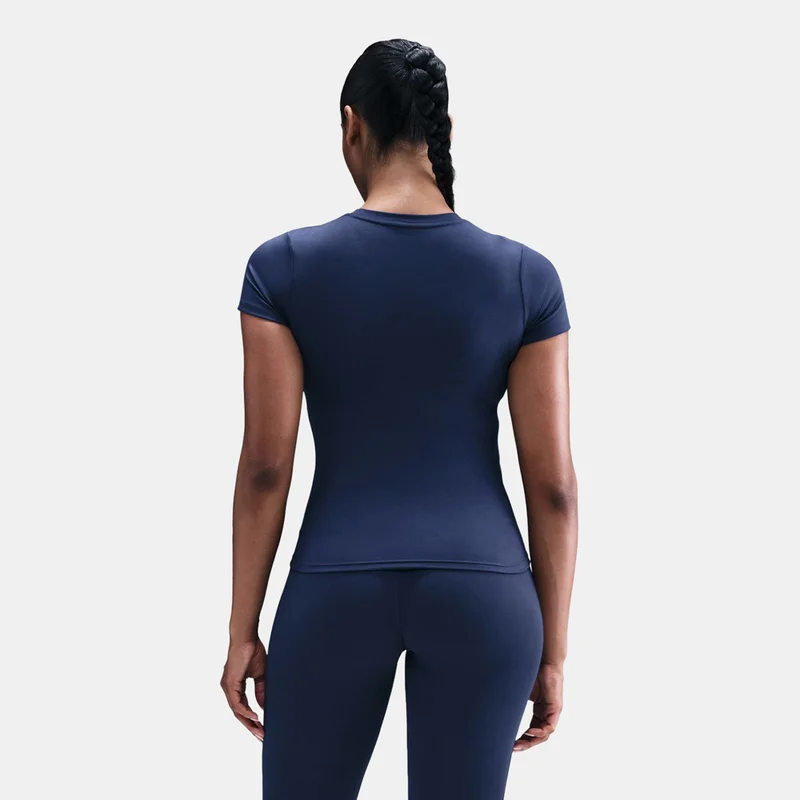 Nike Blue Women's One Fitted Dri-FIT Training Top for Women | Best Price UAE