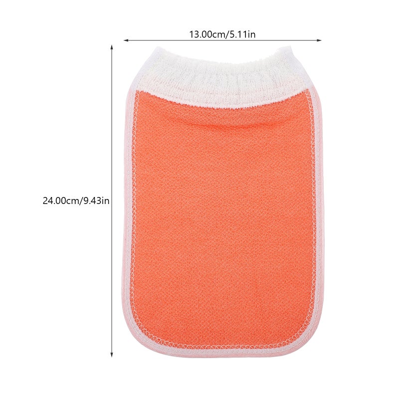 2pcs Double-Sided Bathing Scrubbers Gloves Convenient Shower Towels Gloves Body Mitten (Grey) - Image 2