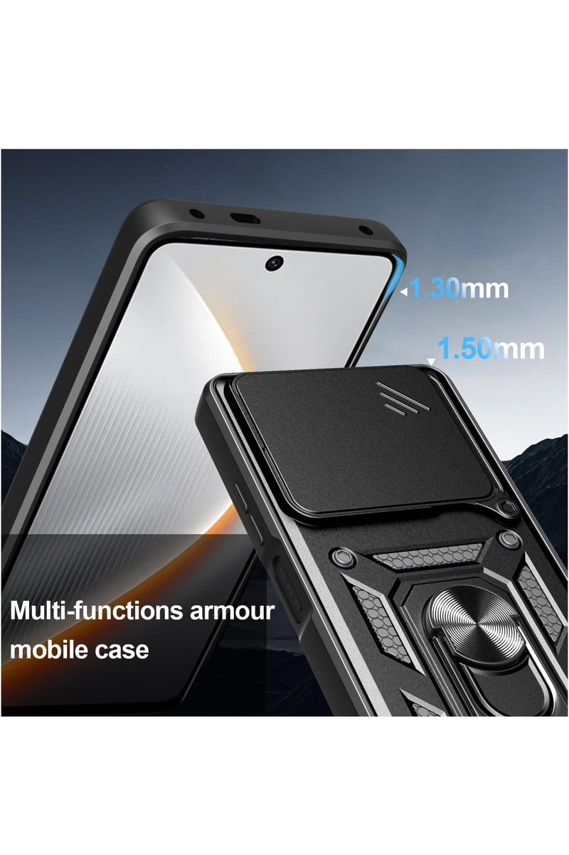 CHEROSIN Phone Cover for Tecno Pova 7 5G with Slide Camera Cover Drop Protective Phone Case with Magnetic Car Mount Holder - Image 5