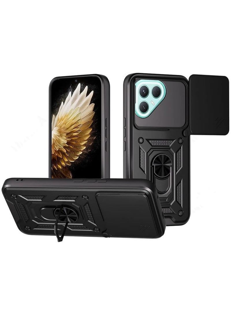 CHEROSIN Phone Cover for Tecno Pova 7 5G with Slide Camera Cover Drop Protective Phone Case with Magnetic Car Mount Holder - Image 1