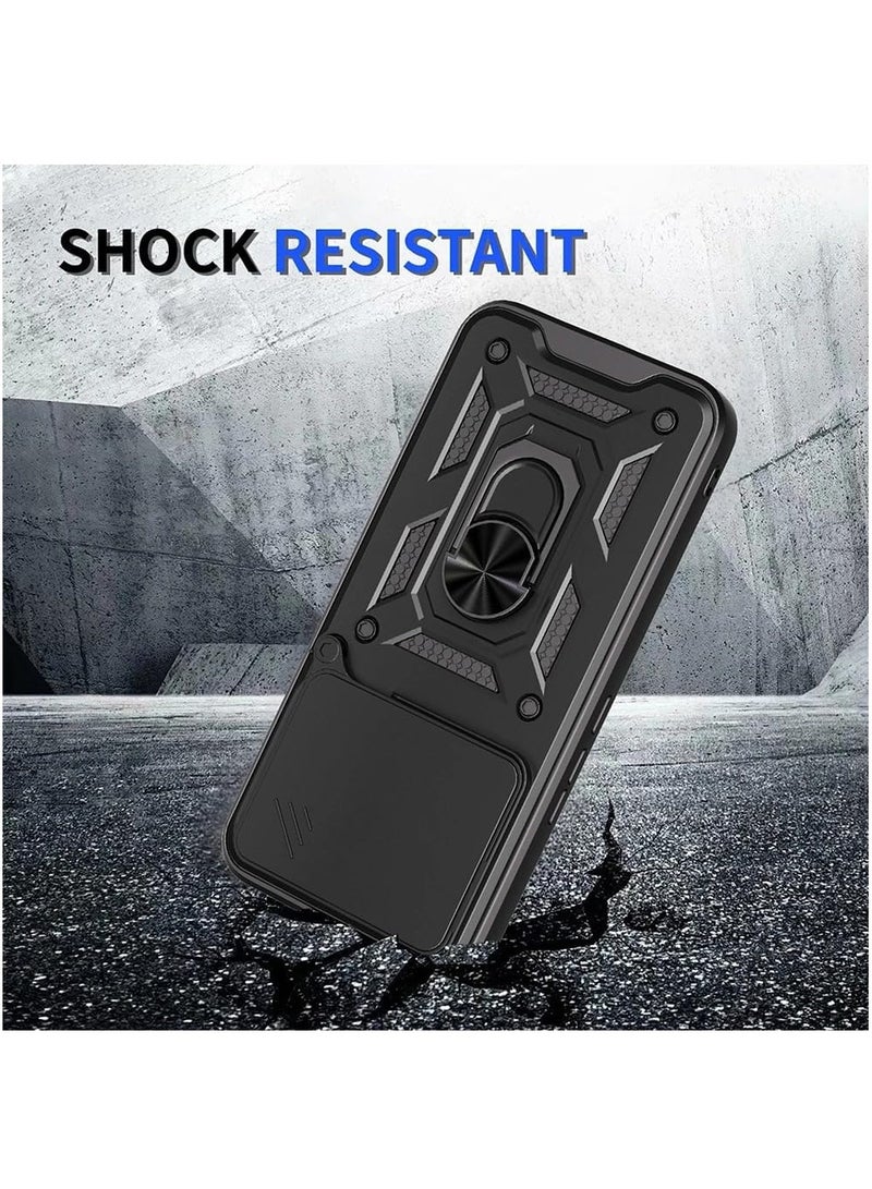 CHEROSIN Phone Cover for Tecno Pova 7 5G with Slide Camera Cover Drop Protective Phone Case with Magnetic Car Mount Holder - Image 2