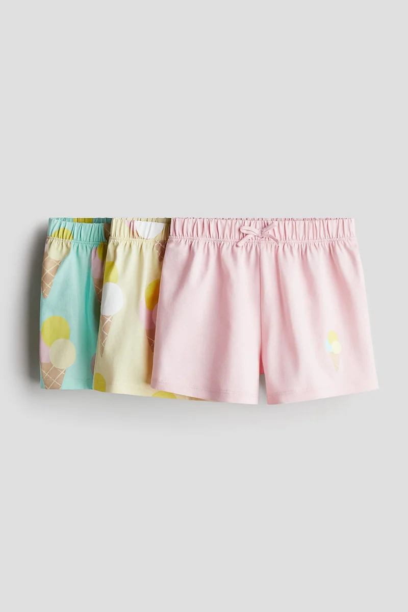 H&M 3-pack cotton shorts