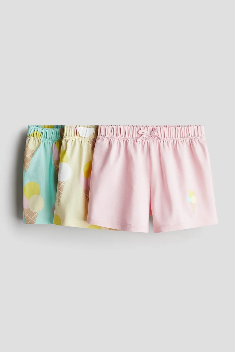 H&M 3-pack cotton shorts
