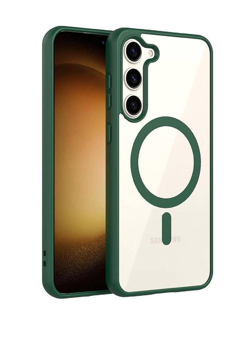 Olliwon Back Case Cover For Samsung Galaxy S23 Plus 5G | Compatible For Samsung Galaxy S23 Plus 5G Back Case Cover | Scratch-Resistant Back Case Cover | Green - Image 1