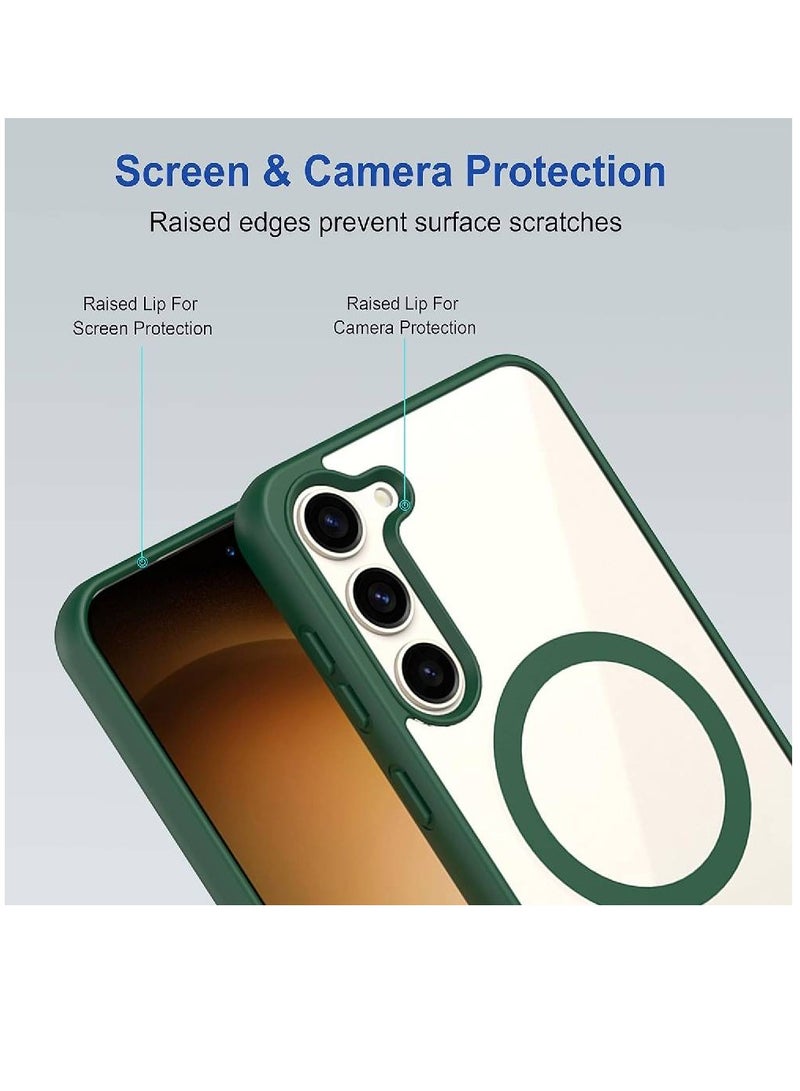 Olliwon Back Case Cover For Samsung Galaxy S23 Plus 5G | Compatible For Samsung Galaxy S23 Plus 5G Back Case Cover | Scratch-Resistant Back Case Cover | Green - Image 3