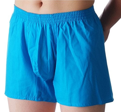 MSPEC Men's Boxers 3D-Crotch Breathable/Comfortable MS-03 Bright Blue L - Image 2