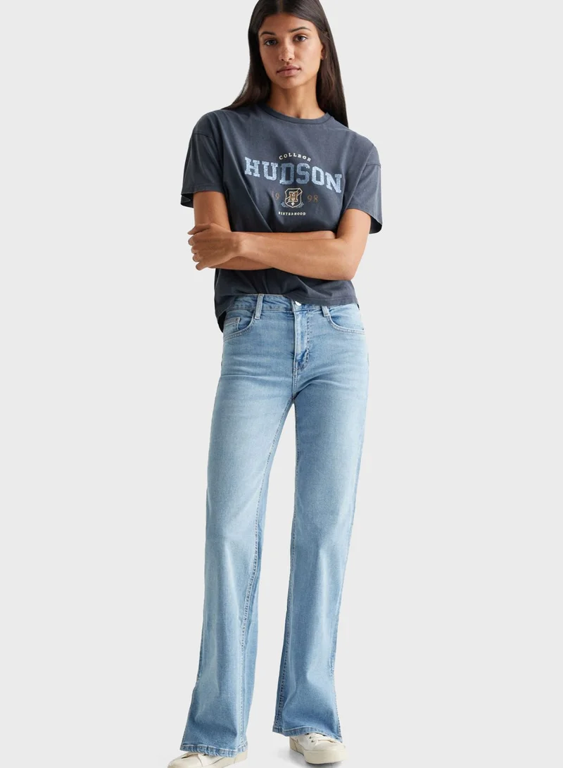 MANGO Youth Flared Jeans