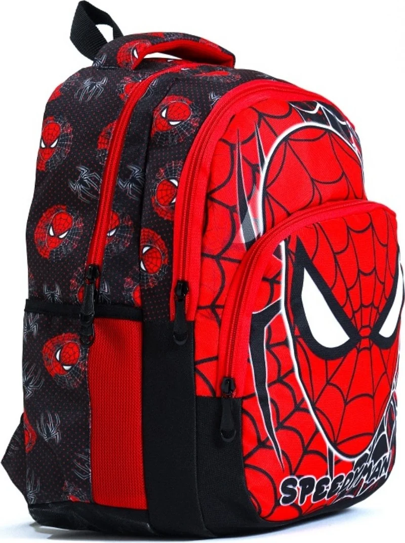 Esbuik New Season Orthopedic - Spider Patterned 3-Piece School Bag Set with Lunch Box and Pen Holder Gift