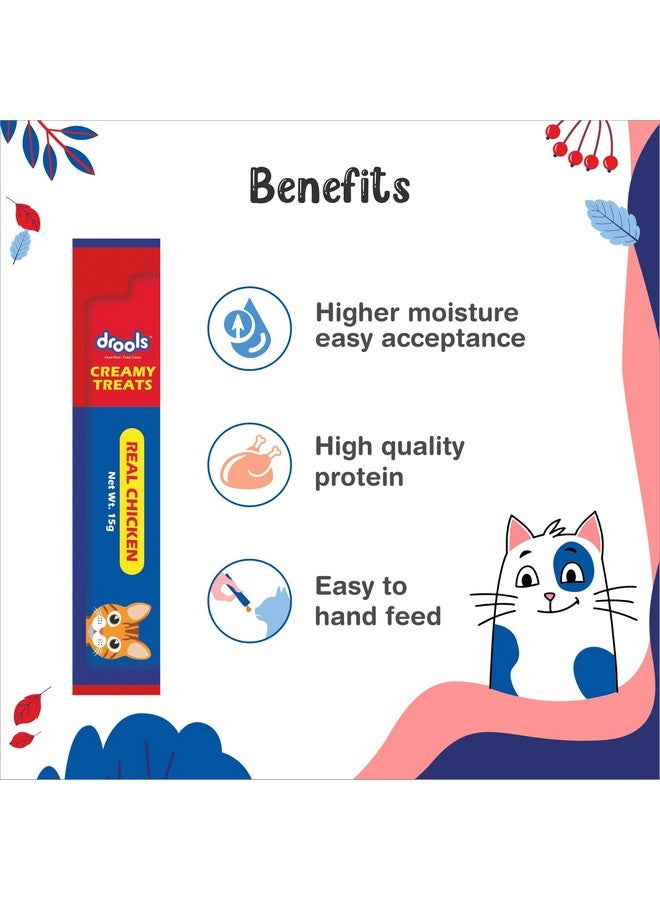 Drools All Life Stages Creamy Cat Treats, Real Chicken, 375 Gm (Pack Of 25) - Image 3