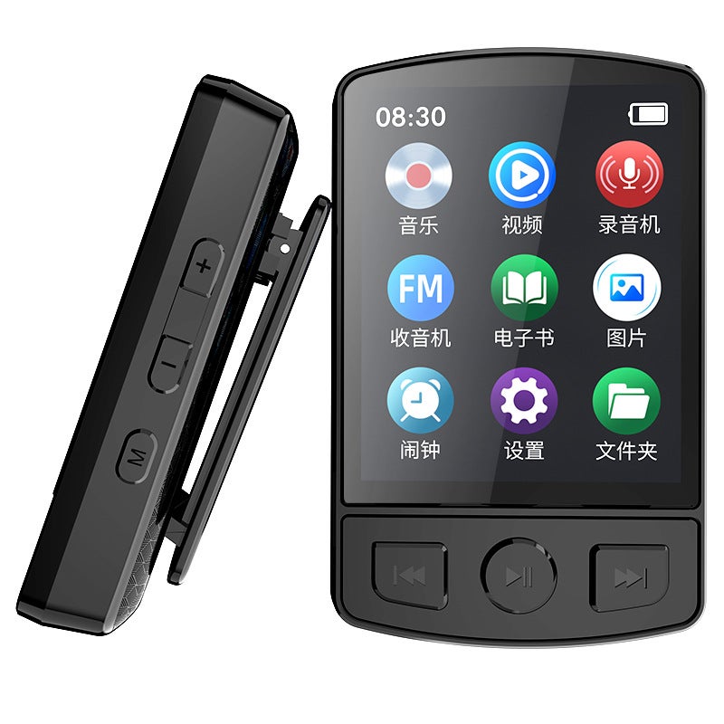 Sports Clip MP3 Player with Bluetooth, FM, and Recording - Image 2