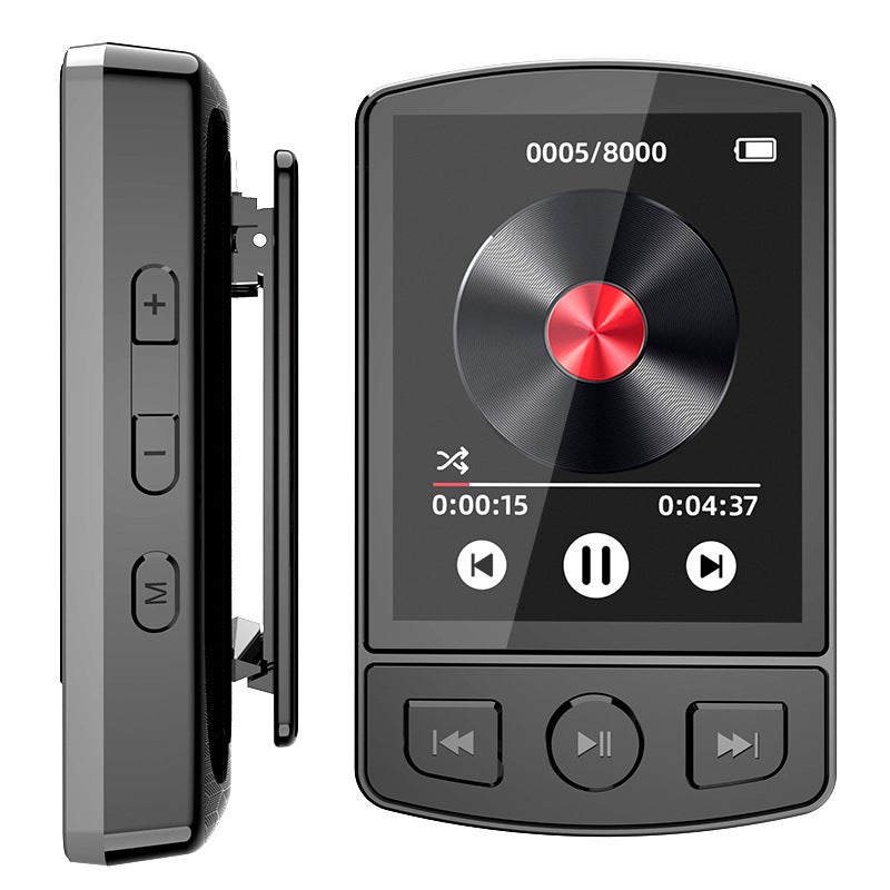 Sports Clip MP3 Player with Bluetooth, FM, and Recording - Image 1