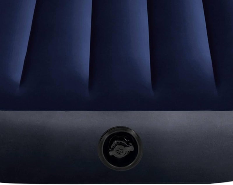 VWretails Plastic Inflatable Single Air Bed Mattress with Luxurious Sleeping Surface, 76x191x25cm (Blue) - Image 5