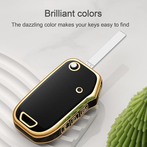 Tengare for Kia Key Fob Cover Flip Car Key Case fits K5 LX Seltos S LS Sorento Soul Sportage NIRO Forte LXS FE - Image 5