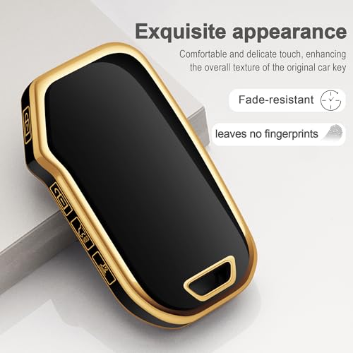 Tengare for Kia Key Fob Cover Flip Car Key Case fits K5 LX Seltos S LS Sorento Soul Sportage NIRO Forte LXS FE - Image 3