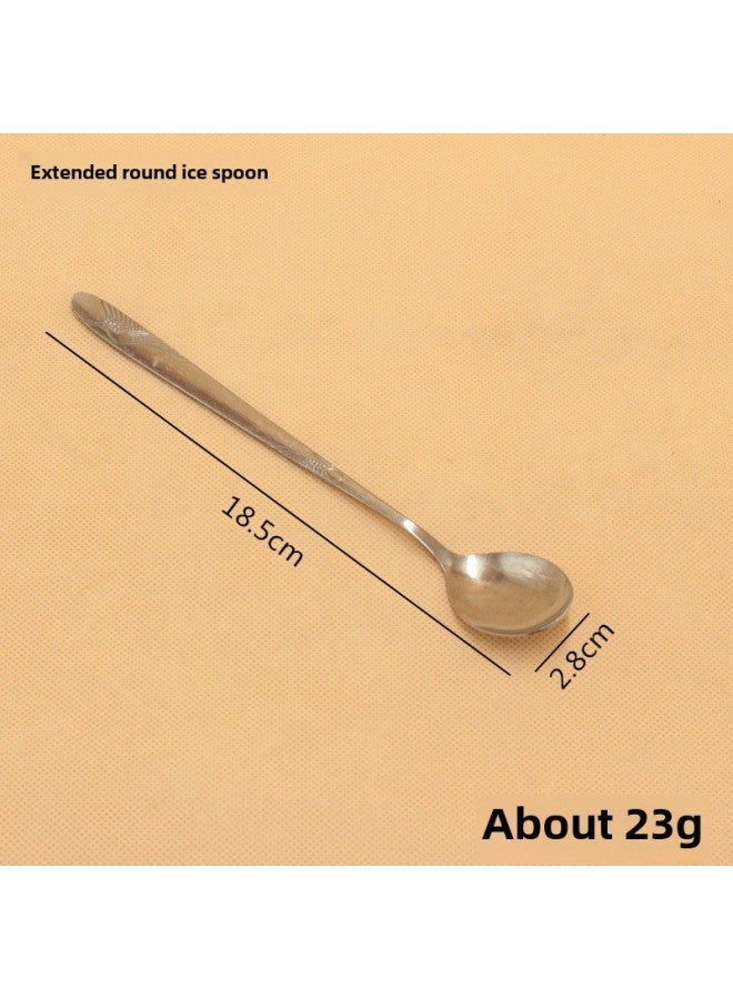 5854 Stainless Steel Kitchen Small Spoon Bare Stainless Steel Spoon Magnetic Small Spoon Small Spoon-Color:No. 2 Tee Bag - Image 4