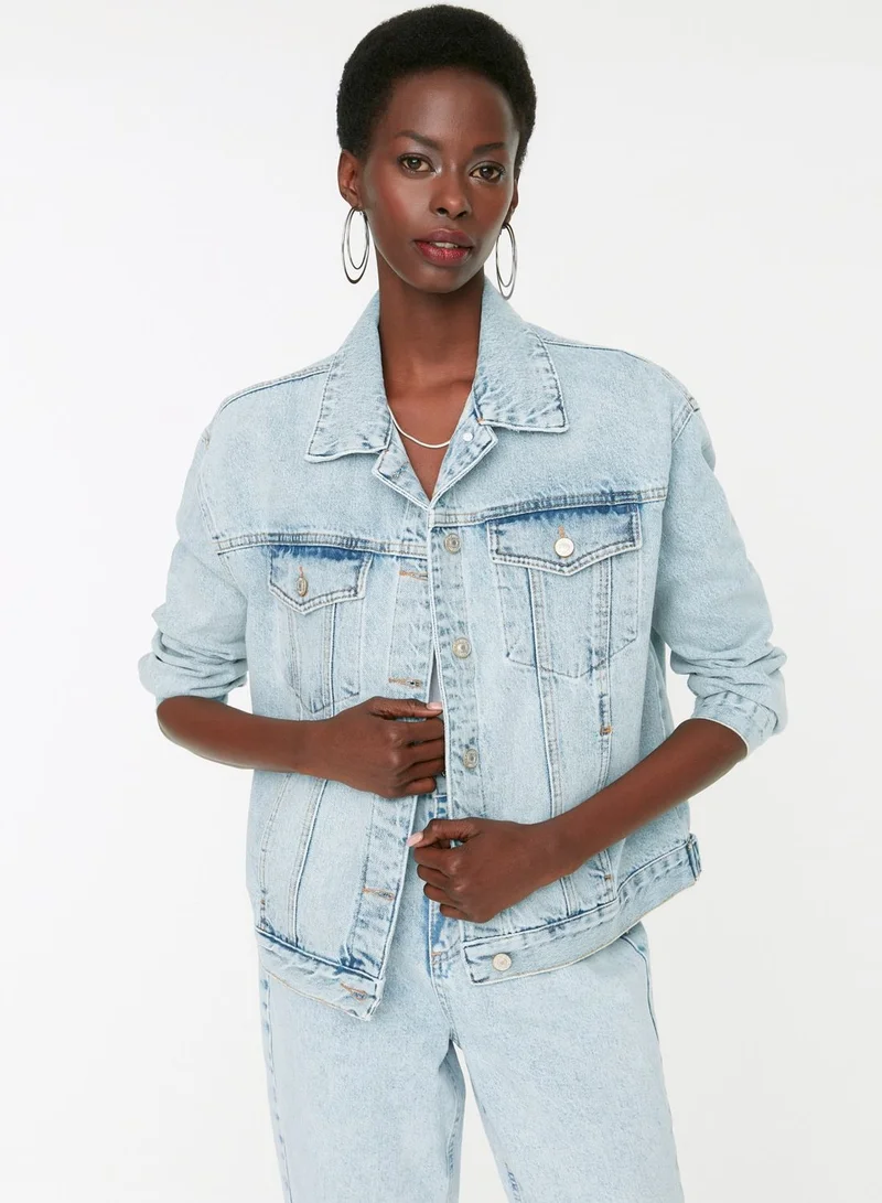 trendyol Flat Pocket Detailed Jacket