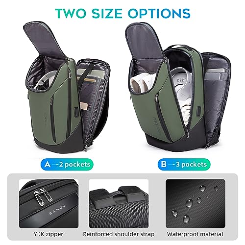 BANGE Business Smart Backpack Waterproof fit 15.6 Inch Laptop Backpack with USB Charging Port,Travel Durable Backpack - Image 3