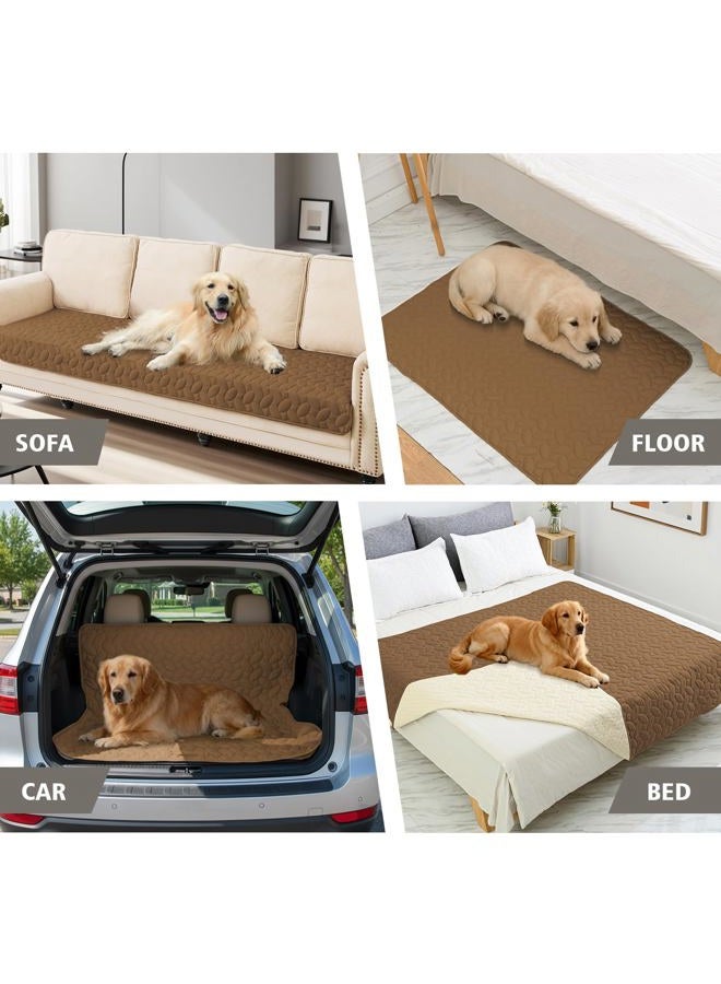 Ameritex Waterproof Pet Bed Cover Anti-Slip Dog Bed Blanket for Sofa and Furniture Waterproof New Pattern Design (Camel, 30x70 Inch (Pack of 1)) - Image 3